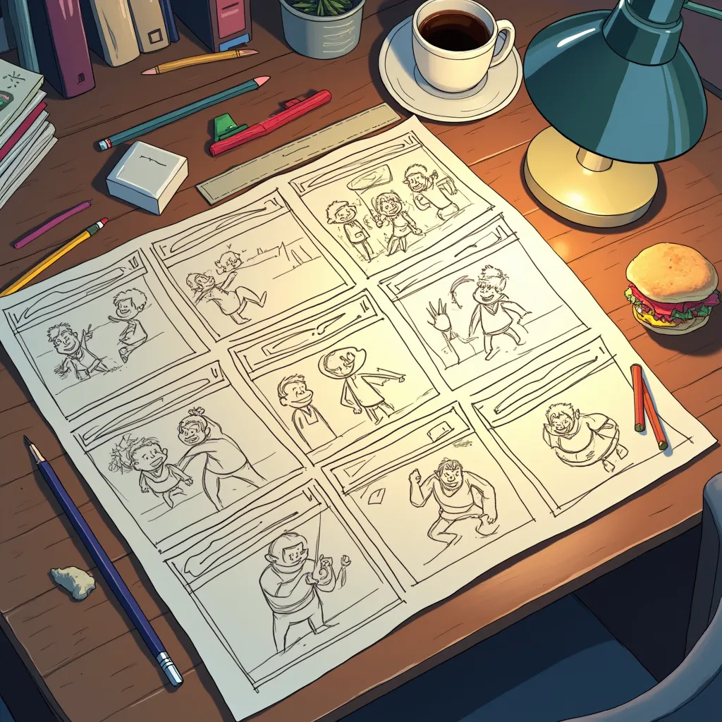 Popular storyboards featuring engaging scenes, created using Pixfun’s AI animation tools.